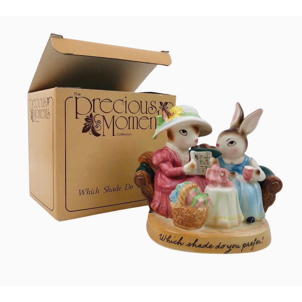 Avon Precious Moments Figurine Which Shade Do You Prefer Enesco Porcelain Japan